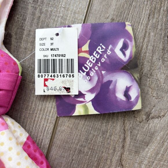 Blueberi Boulevard Girls Dress Size 3T Pink Wedding Sparkle Spring Easter NWT - Picture 6 of 13